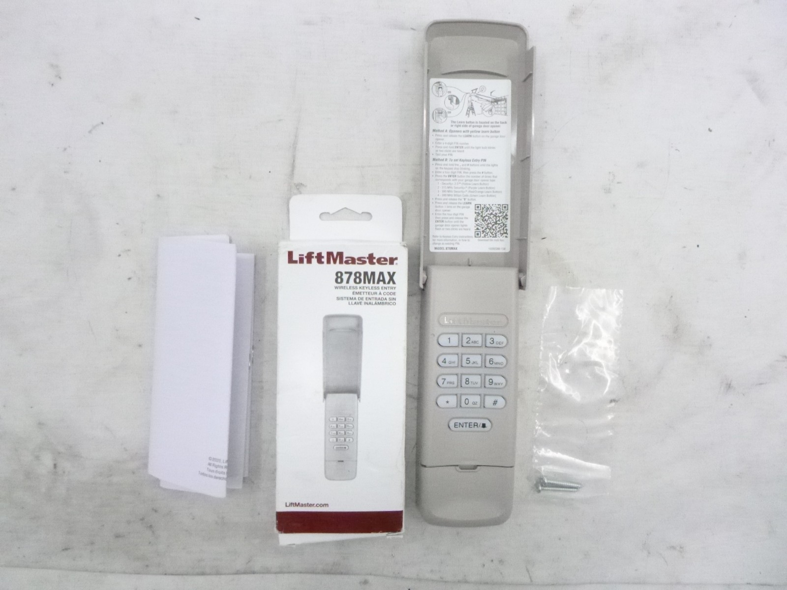 LiftMaster Wireless Garage Door Keypad Keyless Entry System 878MAX LiftMaster Wireless Garage Door Keypad Keyless Entry System 878MAX
