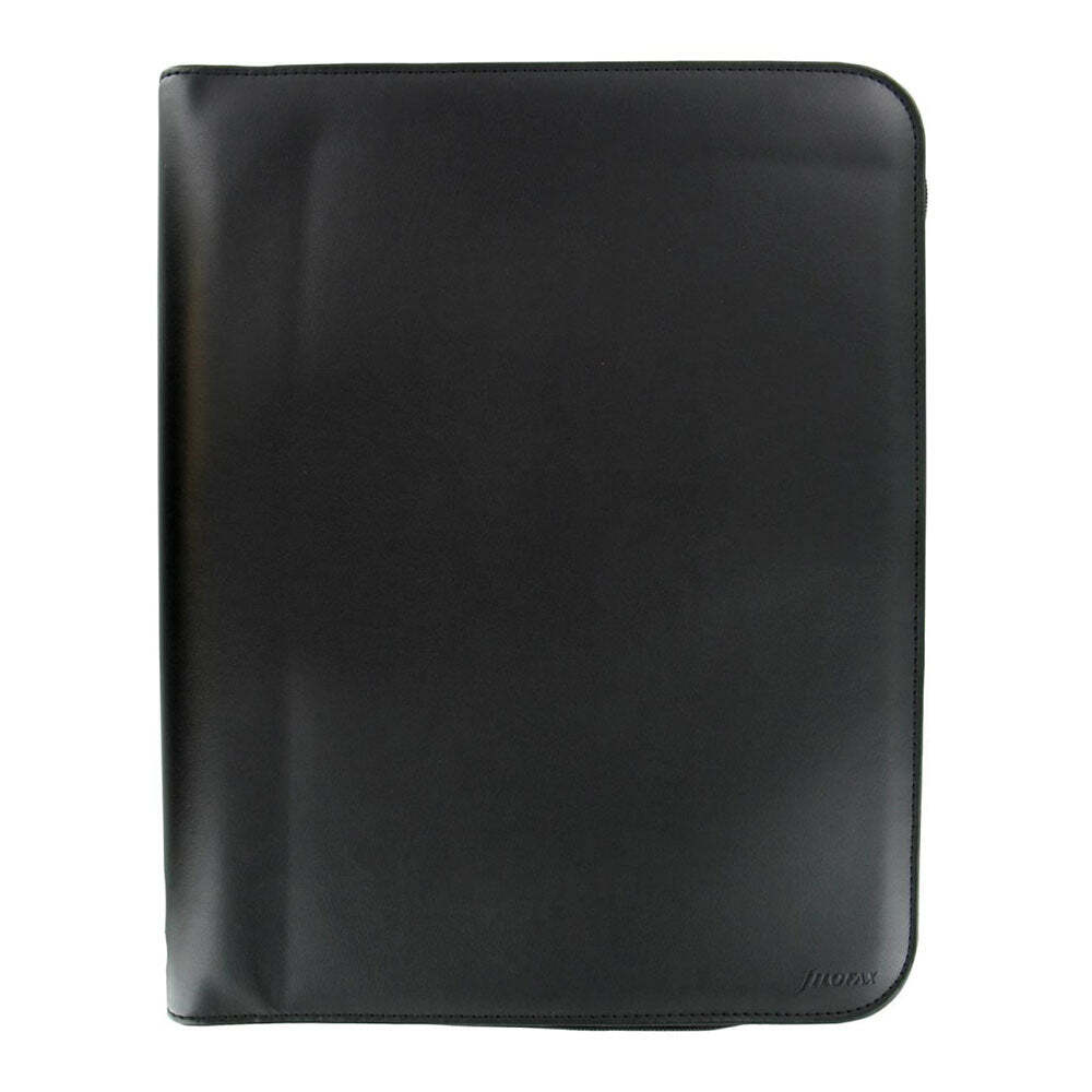Filofax Quality Metropol A4 Zipped Folio with Rings in Classic Black Colour Filofax Quality Metropol A4 Zipped Folio with Rings in Classic Black Colour