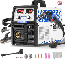 RBM2500D MAX 250A 5-in-1 Multi-Process Welder Dual Voltage w/ Spool Gun picture