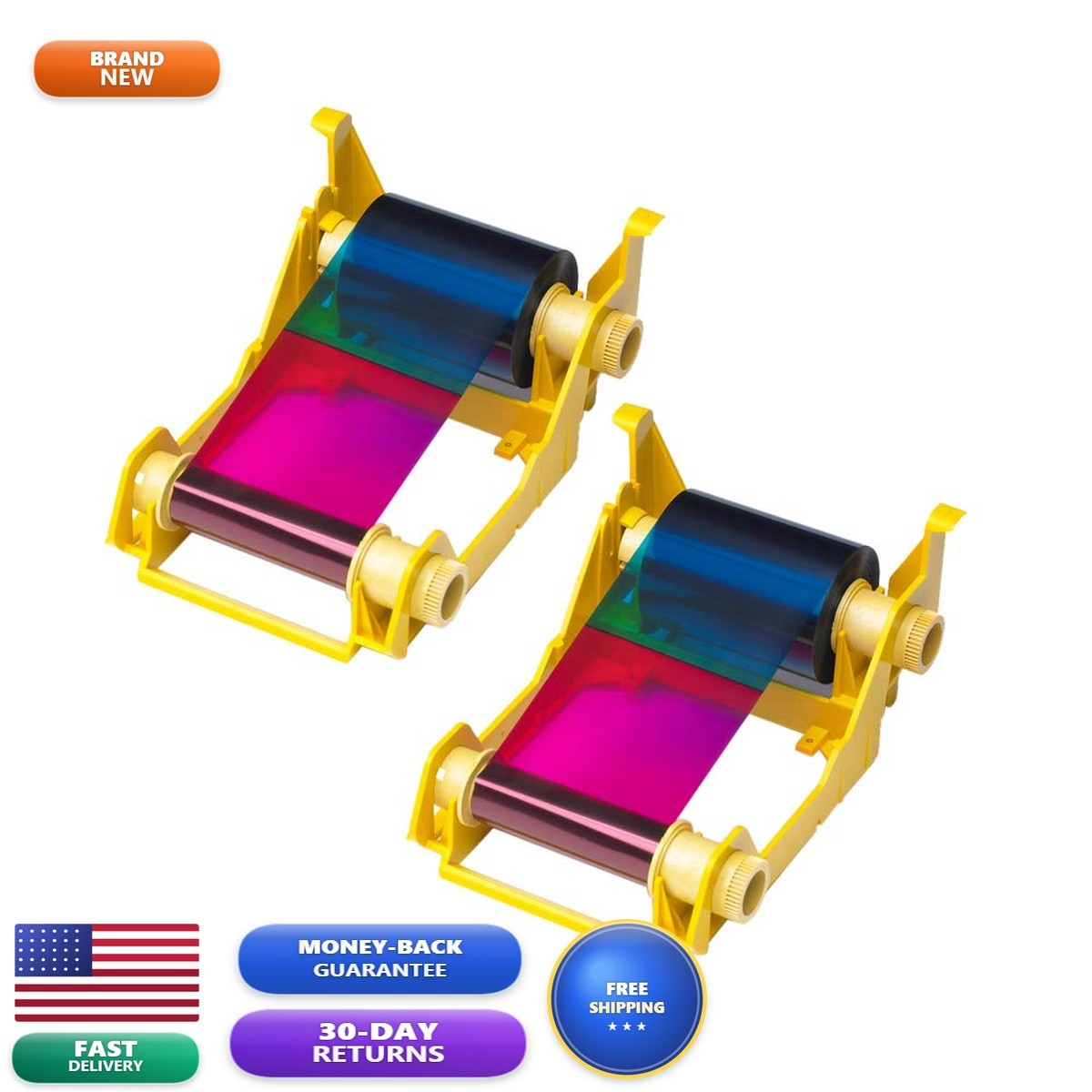 Zebra 2pack-800033-340 True Colours iSeries YMCKO Ribbon for ZXP Series 3 - 560