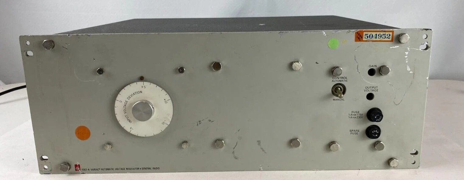 General Radio 1582-A Automatic Voltage Regulator Variac General Radio 1582-A Automatic Voltage Regulator Variac