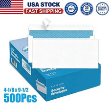 #10 Security Letter Envelopes Self-Seal Windowless 500-2500 Count 4-1/8 × 9-1/2 picture