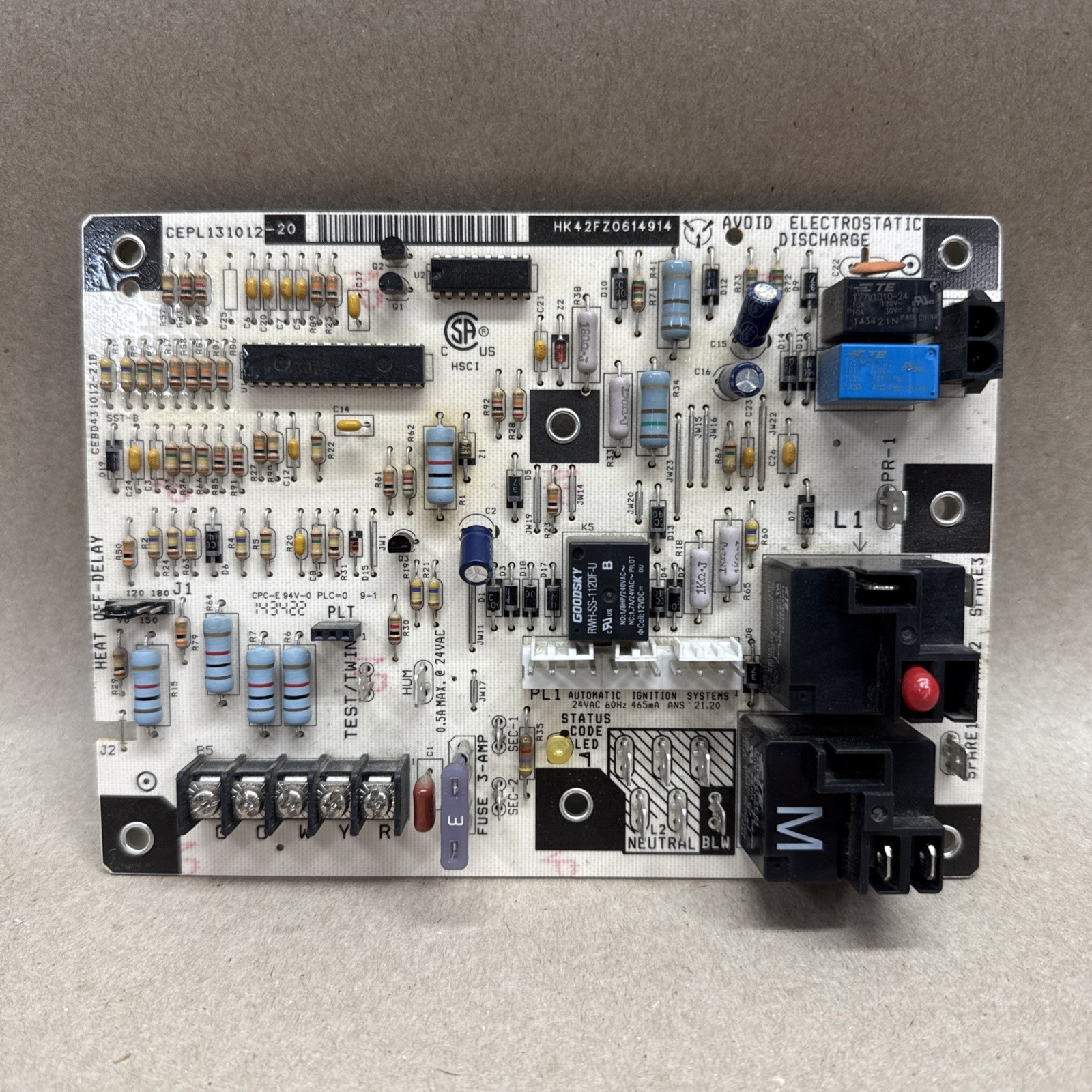 Carrier Bryant HK42FZ061 Furnace Control Circuit Board CEPL131012-20 B4