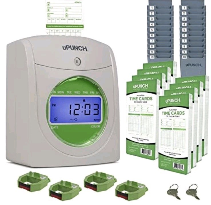 uPunch HN3540 Complete Small Business Start-Up Kit: AutoAlign Time Clock System uPunch HN3540 Complete Small Business Start-Up Kit: AutoAlign Time Clock System
