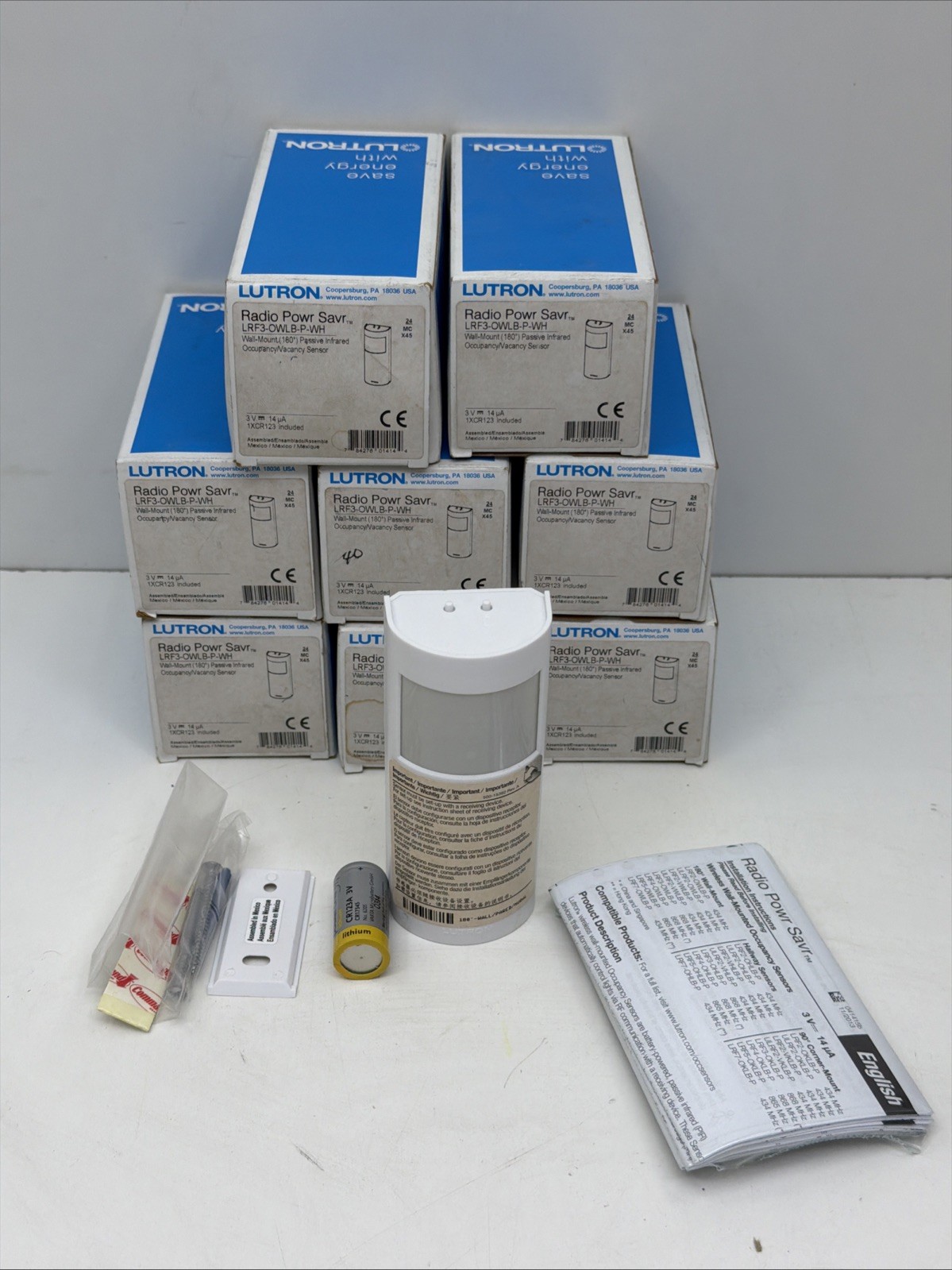 LUTRON LRF3-OWLB-P-WH RADIO POWR SAVR WALL-MOUNT OCCUPANCY/VACANCY SENSOR LUTRON LRF3-OWLB-P-WH RADIO POWR SAVR WALL-MOUNT OCCUPANCY/VACANCY SENSOR