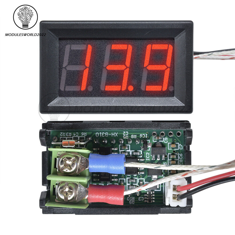 DC 12V K-type Thermocouple Temperature Meter XH-B310 Digital LED Thermometer US