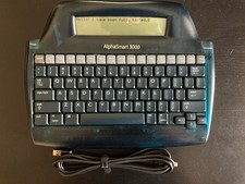 AlphaSmart 3000 word processor w/USB cable & batteries, fully tested & working picture