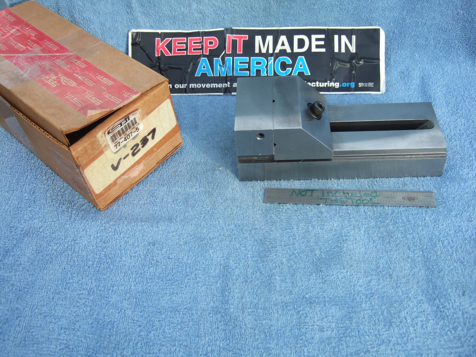 SPI swiss precision tool VISE 77-407-5 V-237 TOOLMAKER MACHINIST INSPECT 2A USED SPI swiss precision tool VISE 77-407-5 V-237 TOOLMAKER MACHINIST INSPECT 2A USED