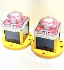 Lot 2 Flash Technology OL800 Red 60X Solar Obstruction Light FAA Compliant picture