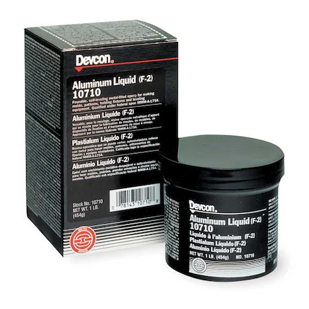 Devcon 10710 Epoxy Adhesive, 10710 Series, Gray, Jar, 5:01 Mix Ratio, 16 Hr Devcon 10710 Epoxy Adhesive, 10710 Series, Gray, Jar, 5:01 Mix Ratio, 16 Hr