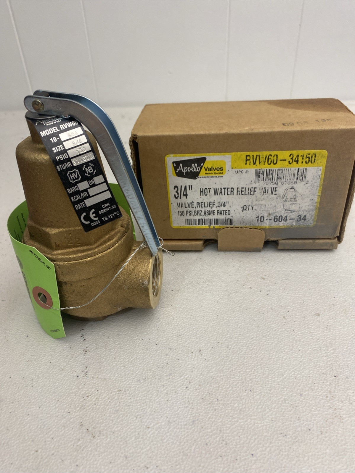 Apollo RVW60-34150 Control Valve 3/4 Apollo RVW60-34150 Control Valve 3/4