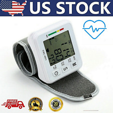 Automatic Wrist Blood Pressure Monitor Heart Rate BP Meter Tester with Memory US picture