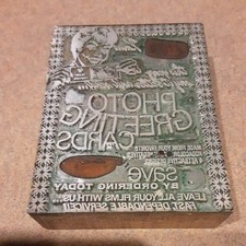 Adverting Vintage Printing Plate 