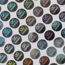 2300Pcs 0.39 Inch QC Passed Tamper Proof Stickers Silver High Security Tamper picture
