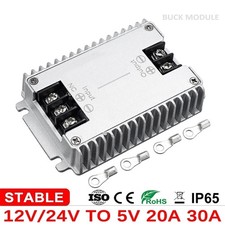12V 24V to 5V 20A 30A DC Step Down Converter 8-36V to 5V 150W Car LED Power Supp picture