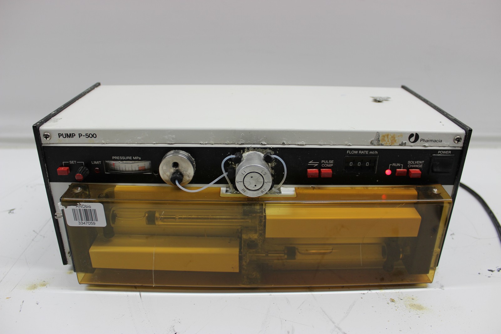Pharmacia Pump P-500 Chromatography High Precision Liquid Pump 40 b (3347059) Pharmacia Pump P-500 Chromatography High Precision Liquid Pump 40 b (3347059)