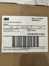 3M QS-III COLD SHRINK INLINE SPLICE KIT 80-6112-0750-9 P/N: 5514A 15KV Qty1 picture