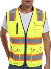 Chaleco De Seguridad Alta Visibilidad Con Tiras Reflectantes Para Hombres picture