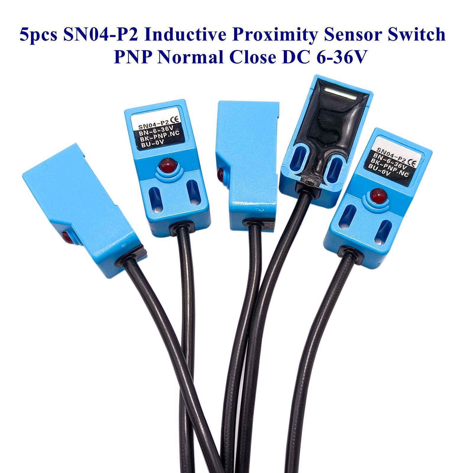 5PCS PNP NC SN04-P2 4mm Inductive Proximity Sensor Detection Switch DC 6-36V US 5PCS PNP NC SN04-P2 4mm Inductive Proximity Sensor Detection Switch DC 6-36V US