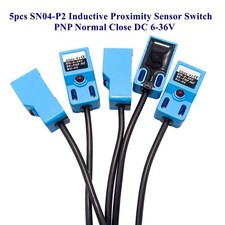 5PCS PNP NC SN04-P2 4mm Inductive Proximity Sensor Detection Switch DC 6-36V US picture