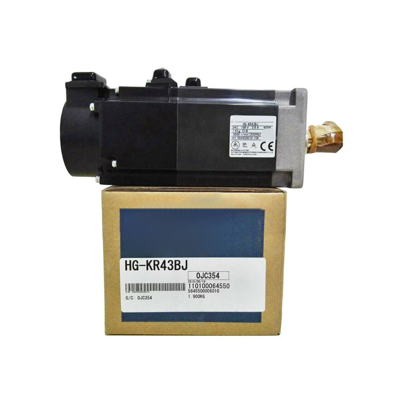 1PC NEW MITSUBISHI AC SERVO MOTOR HG-KR43BJ 1PC NEW MITSUBISHI AC SERVO MOTOR HG-KR43BJ
