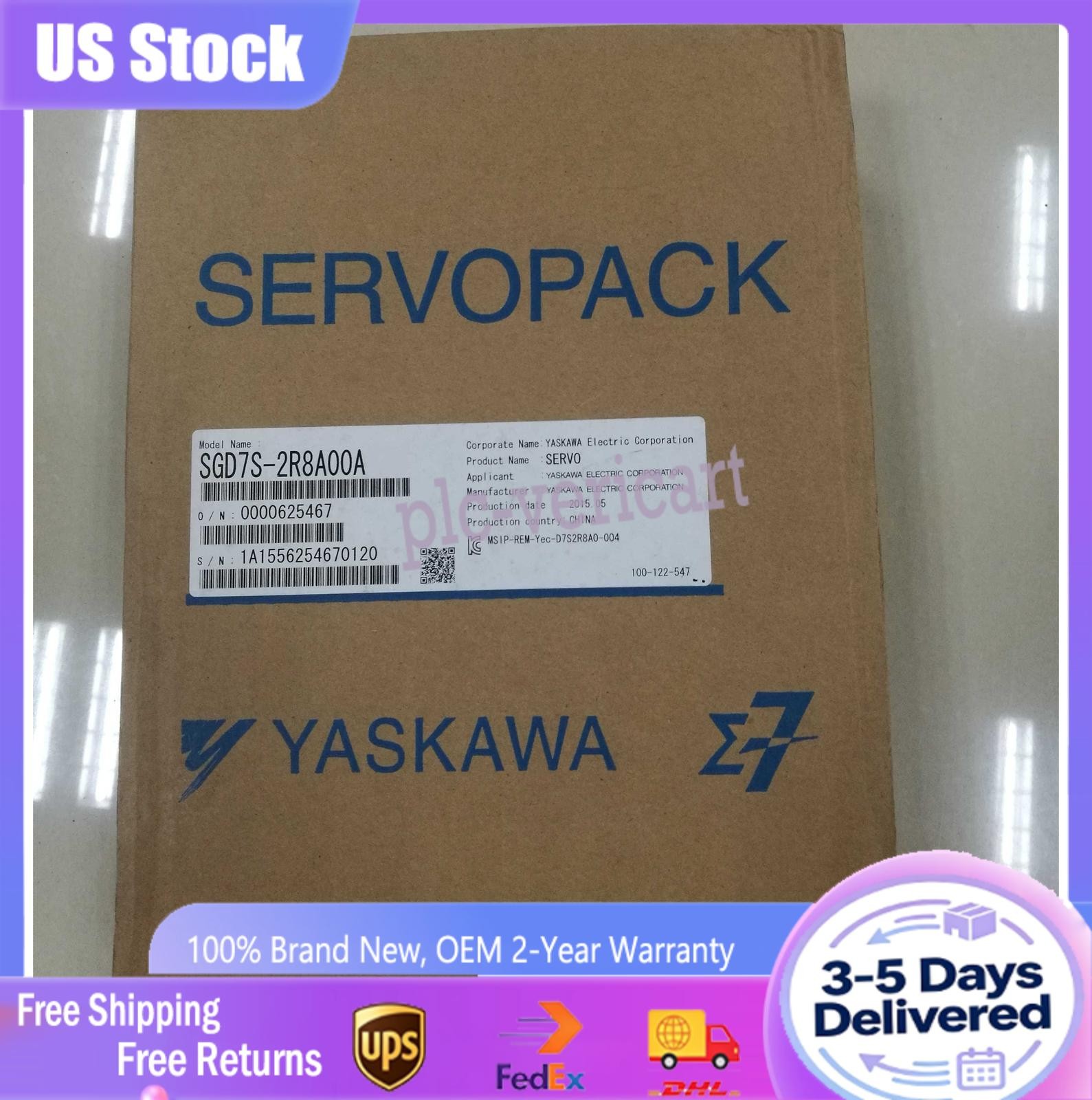 Yaskawa SGD7S-2R8A00A Servo Driver 1PC New Expedited Shipping Yaskawa SGD7S-2R8A00A Servo Driver 1PC New Expedited Shipping