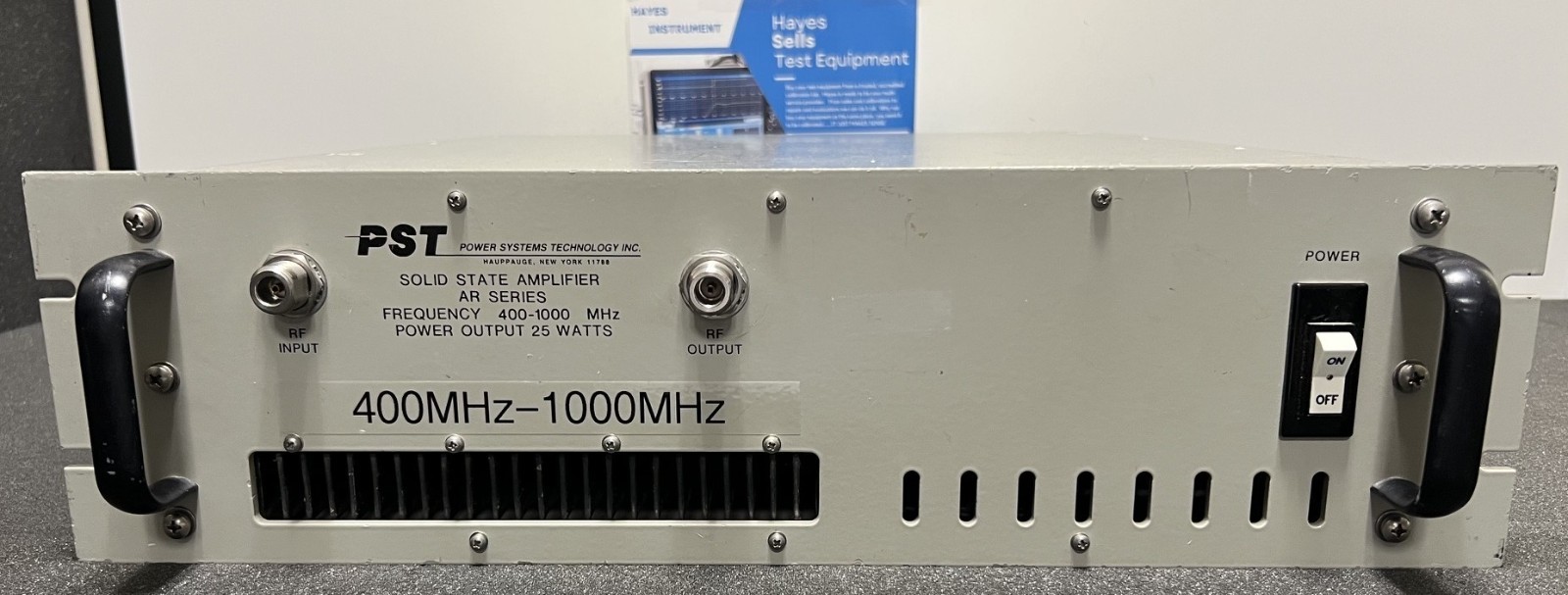 Comtech PST AR4819-25 AR SERIES SOLID STATE AMPLIFIER, 25Watts, 400-1000 MHz Comtech PST AR4819-25 AR SERIES SOLID STATE AMPLIFIER, 25Watts, 400-1000 MHz