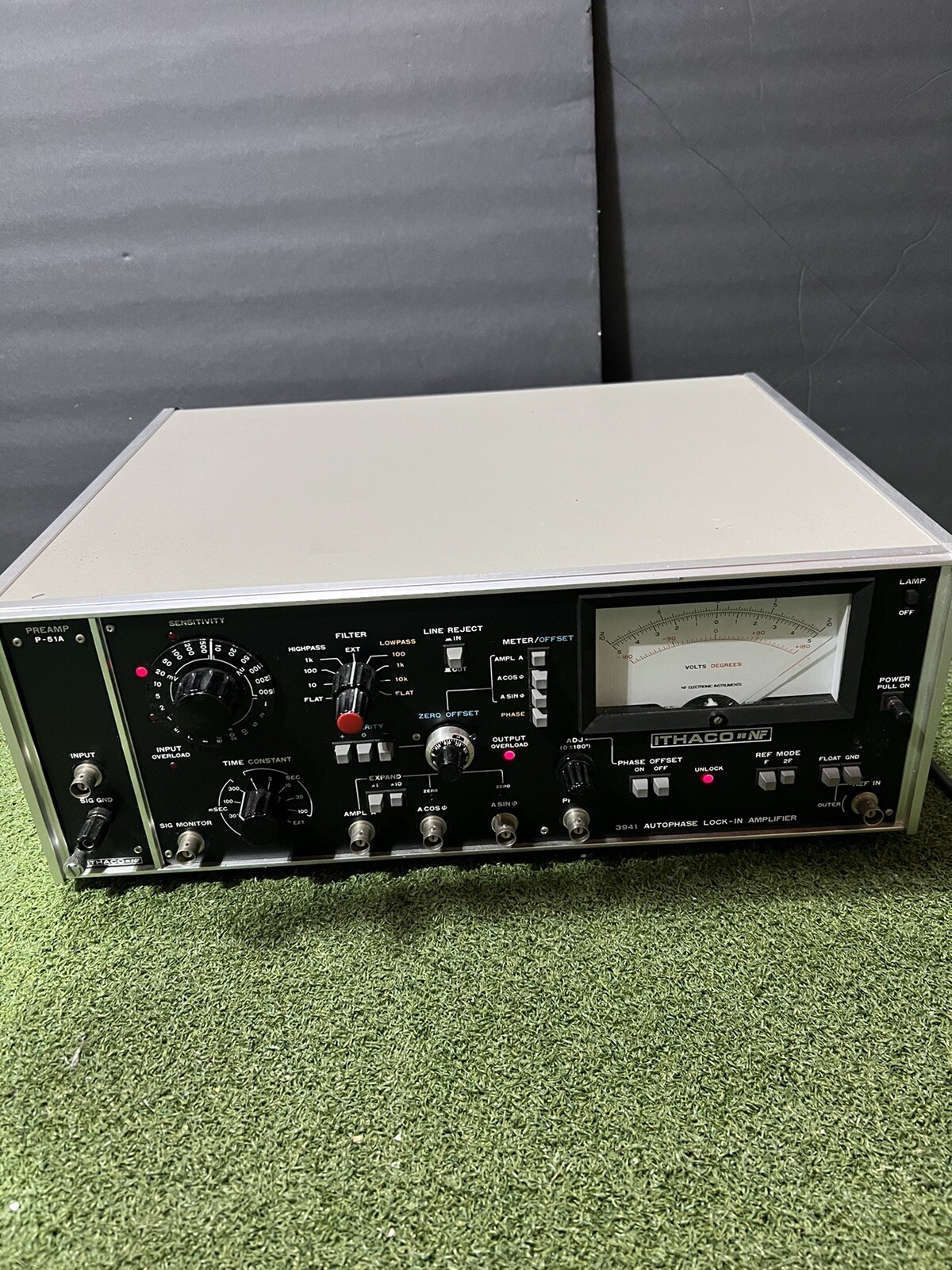 ITHACO NF Preamplifier P-51A 3941 Autophase Lock-In Amplifier Not Tested ITHACO NF Preamplifier P-51A 3941 Autophase Lock-In Amplifier Not Tested