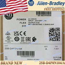 25B-D4P0N104/A NEW PowerFlex 525 1.5kW 2Hp AC Drive US Free Tax 25BD4P0N104 serA picture