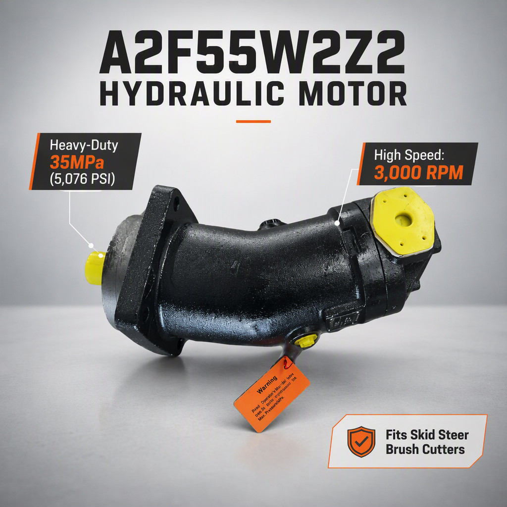A2F55W2Z2 Hydraulic Motor for Skid Steer Brush Cutter 35Mpa 3000RPM 55LB US A2F55W2Z2 Hydraulic Motor for Skid Steer Brush Cutter 35Mpa 3000RPM 55LB US