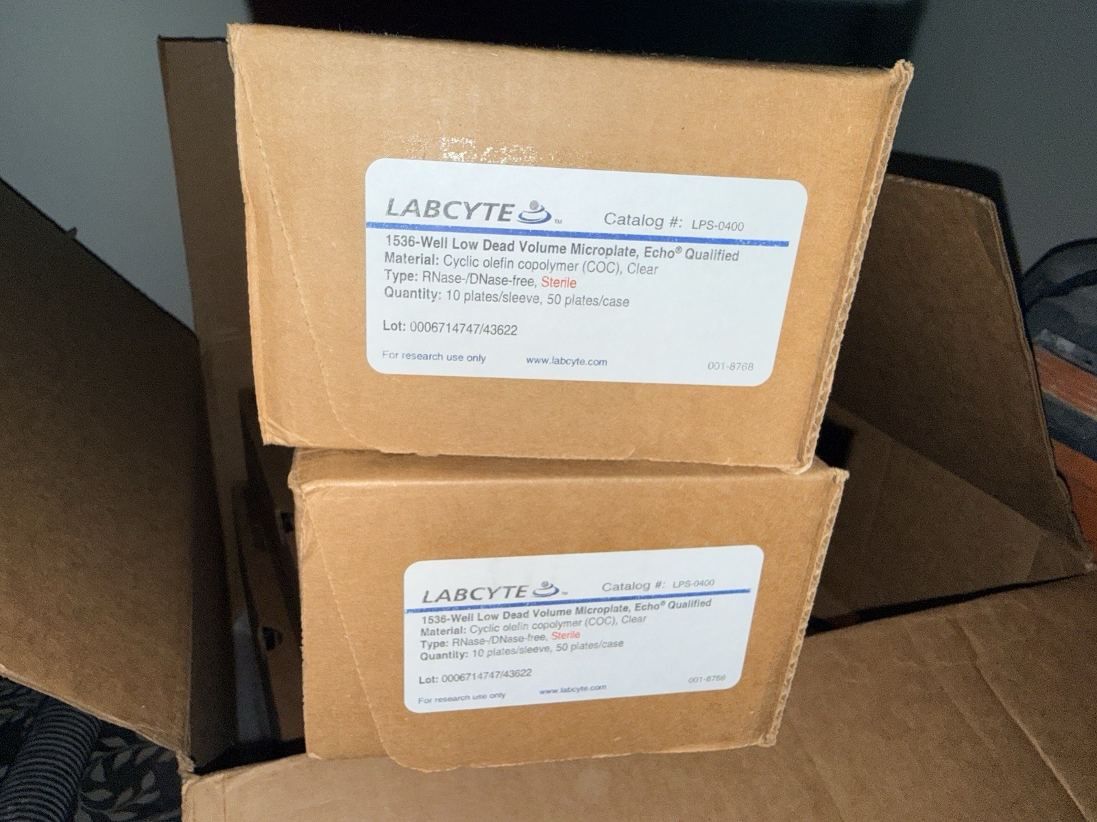 LABCYTE 384-Well COC Echo Q. Low Dead Volume Microplates LPS-0400 001-8768 LABCYTE 384-Well COC Echo Q. Low Dead Volume Microplates LPS-0400 001-8768