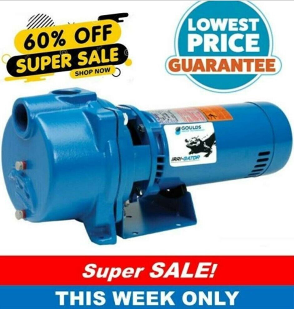 Goulds GT15 1.5 HP Water Well Irrigation Sprinkler Pump Goulds GT15 1.5 HP Water Well Irrigation Sprinkler Pump