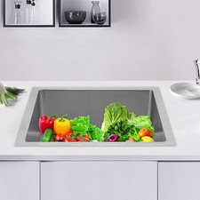 304 Stainless Steel Freestanding Utility Sink 24 × 24 × 13 in Floor Mount picture