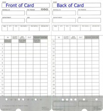 400 uPunch HN4000 Time Clock Cards HNTC2 uPTC2000 HN2000 HN2500 HN4500 picture