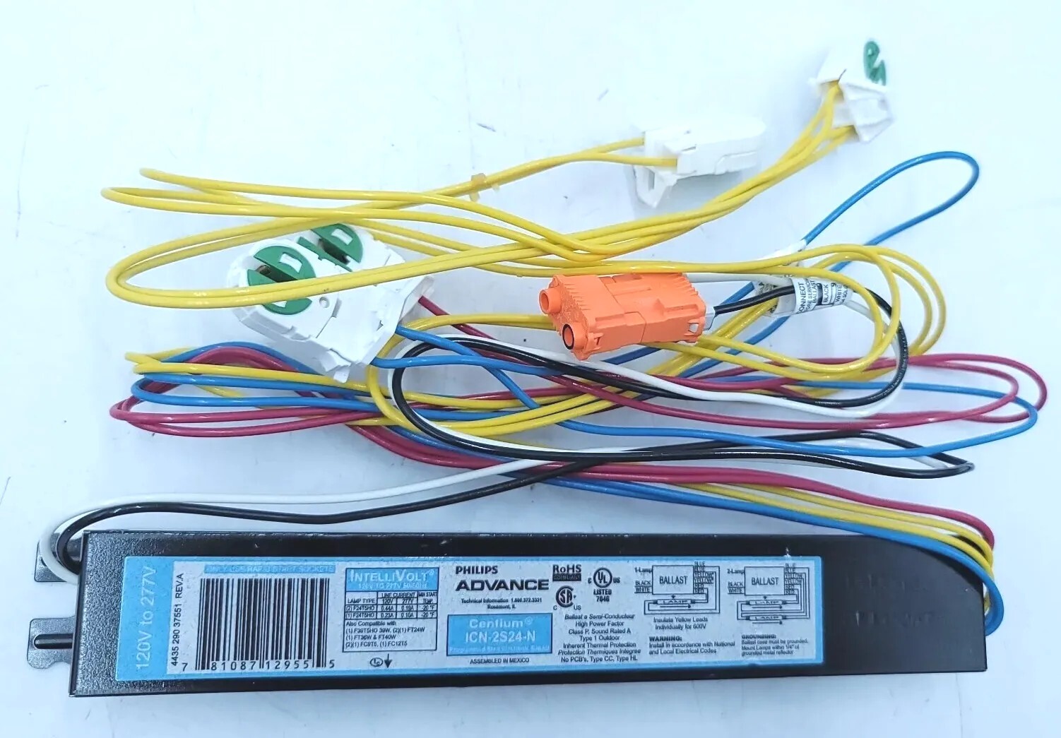 Philips Advance Centium ICN-2S24-N 35M Ballast 120V/277V Fluorescent Lamp Philips Advance Centium ICN-2S24-N 35M Ballast 120V/277V Fluorescent Lamp