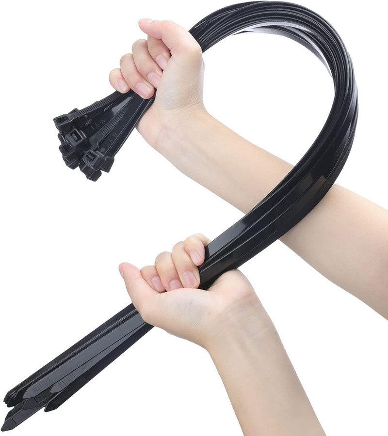Large Zip Ties Heavy Duty Big Cable Ties Extra Long Tie Wraps Black 26 In 30Pcs Large Zip Ties Heavy Duty Big Cable Ties Extra Long Tie Wraps Black 26 In 30Pcs