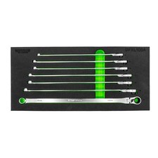 8-14 mm Deep Spline Ratcheting Flex Head XL Wrench Set - 7 Piece #VIM-DFXL100A picture