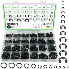 900Pcs C Clips Assortment and E Clips Assortment Set , External Retaining picture