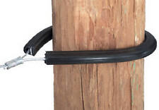 1779 Electric Fence Insulator, Tubular Corner & End Post, Black, 10-Pk. - picture