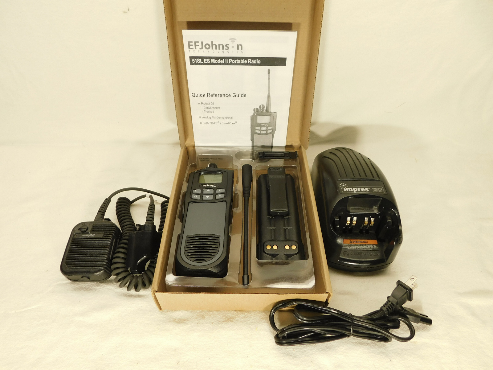 EF Johnson 51 ES SL 700/800mhz P25 Phase 1 Digital Portable radio with AES/DES EF Johnson 51 ES SL 700/800mhz P25 Phase 1 Digital Portable radio with AES/DES
