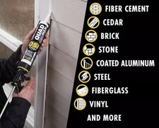 OSI QUAD Max Caulk Sealant-  9.5oz ea. - White #001 - CASE - 12ct picture
