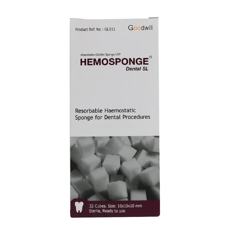 New HemoSponge Absorbable Dental Gelatin USP Sterile 32 Sponge 10x10x10mm Fast New HemoSponge Absorbable Dental Gelatin USP Sterile 32 Sponge 10x10x10mm Fast