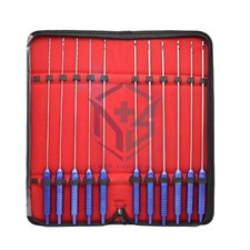 Liposuction Cannulas Fat Transfer Fixed Handle Cosmetic Surgery Kit 11 Pcs picture