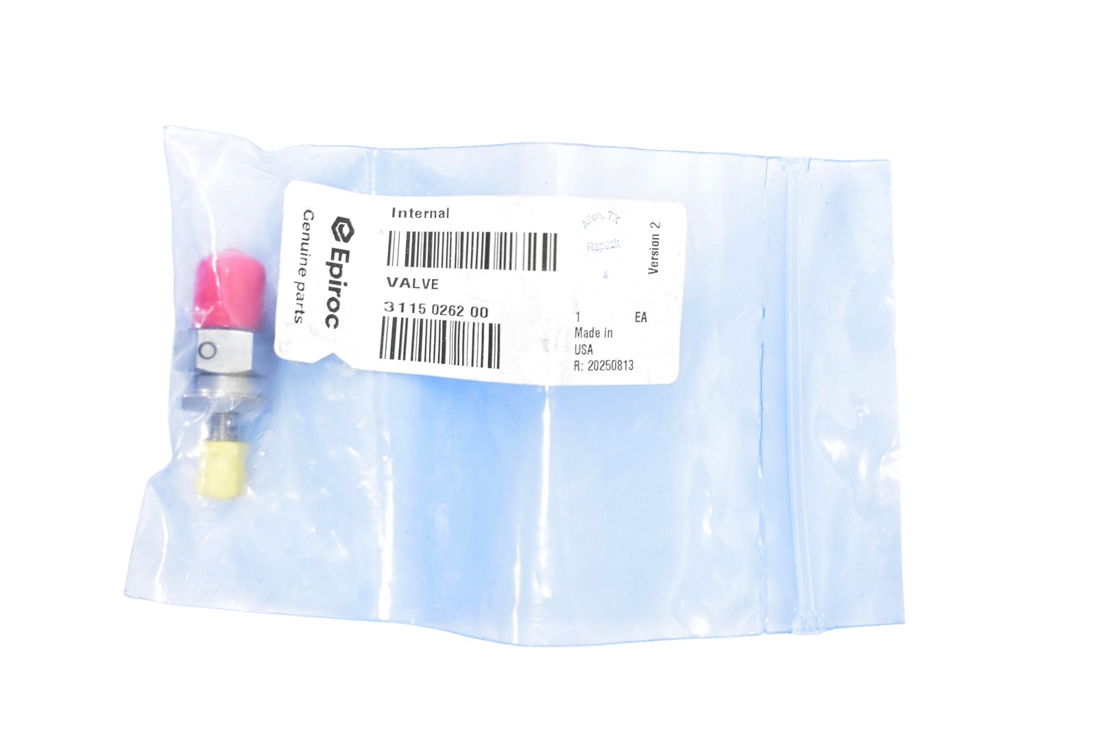 Epiroc Genuine OEM Valve 3115 0262 00 Made in USA New Sealed Bag 3115026200