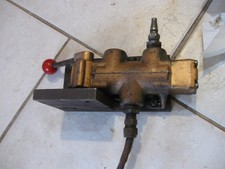 Vintage Versa (Brooklyn) 3-Port Directional Brass Valve w/ Lever w/ Base picture