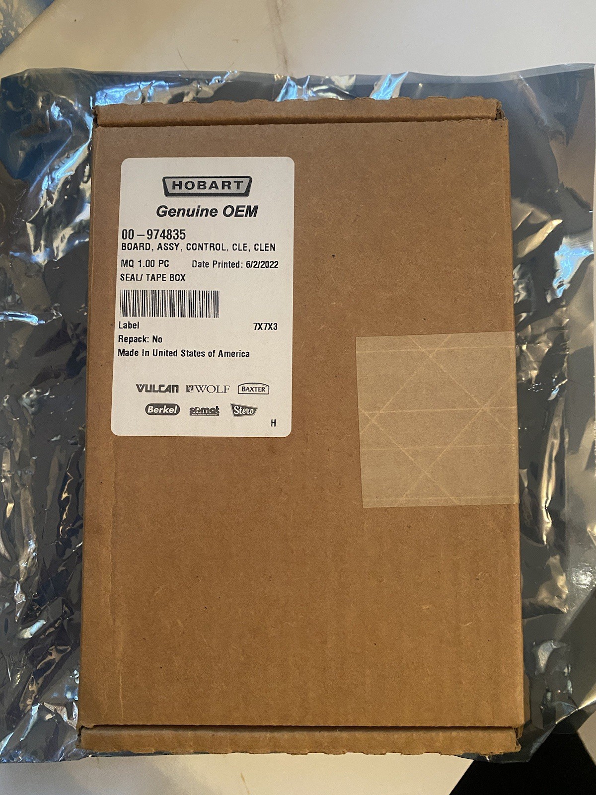 Hobart 00-974835 OEM Cle Clen Dishwasher Control Board Assembly