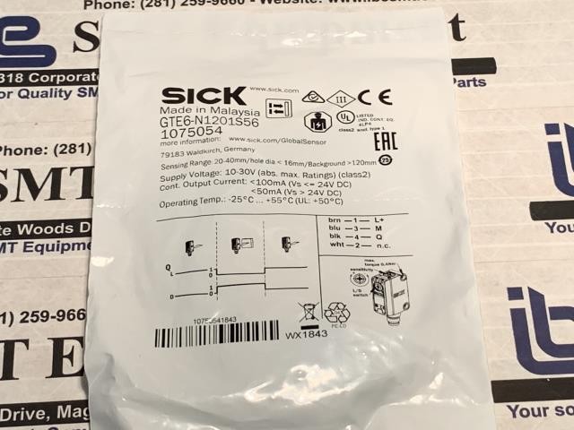 NEW Sick Photoelectric Switch - GTE6-N1201S56 - 1075054 w/Warranty