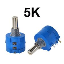 5K Ohm Rotary Potentiometer Pot 10 Turn Variable Dial Resistor picture
