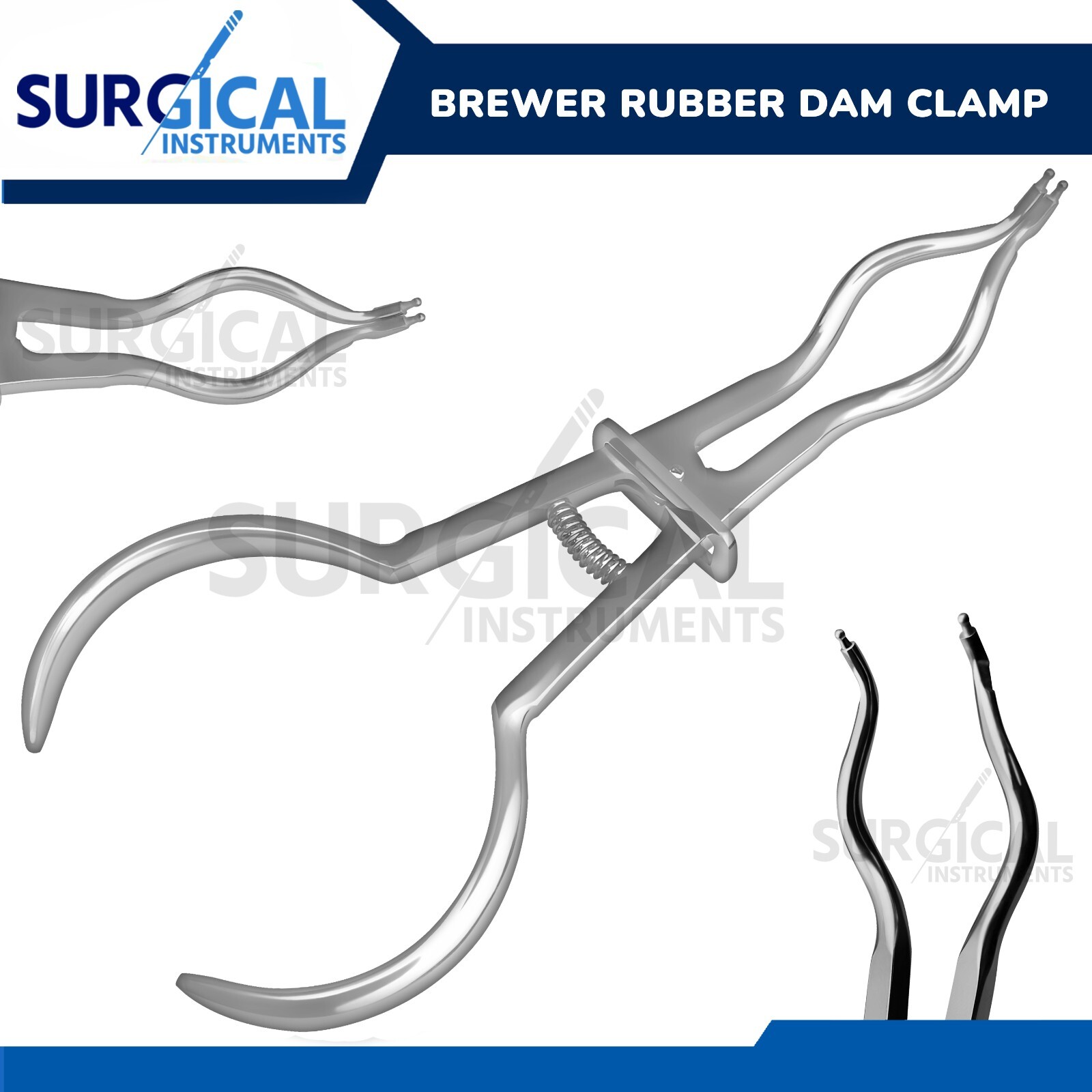 Brewer Rubber Dam Clamp Forceps Dental Instruments Stainless German Grade Brewer Rubber Dam Clamp Forceps Dental Instruments Stainless German Grade