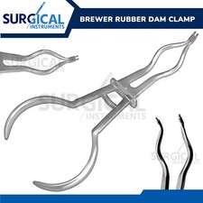 Brewer Rubber Dam Clamp Forceps Dental Instruments Stainless German Grade picture